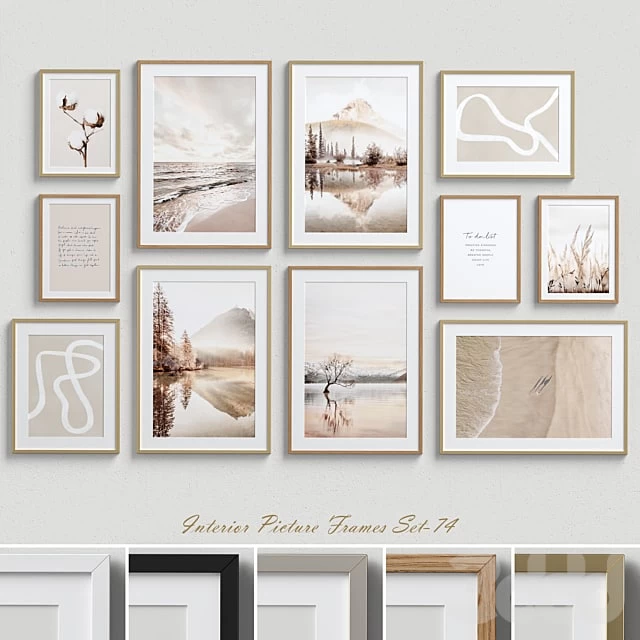 Interior Picture Frames Set-74
