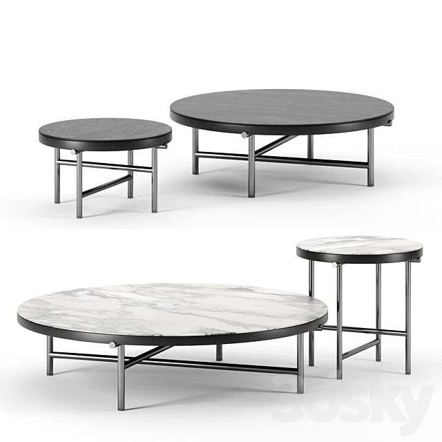 Torii coffee tables by Minotti set 2