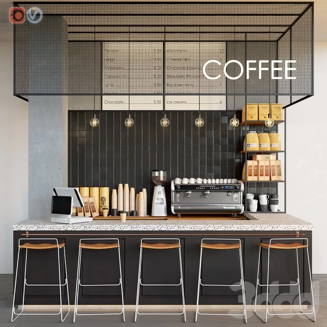 Cafe Coffeeshop Dark