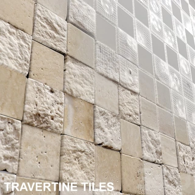 3D mosaic travertine
