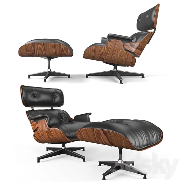 eames lounge chair & ottoman