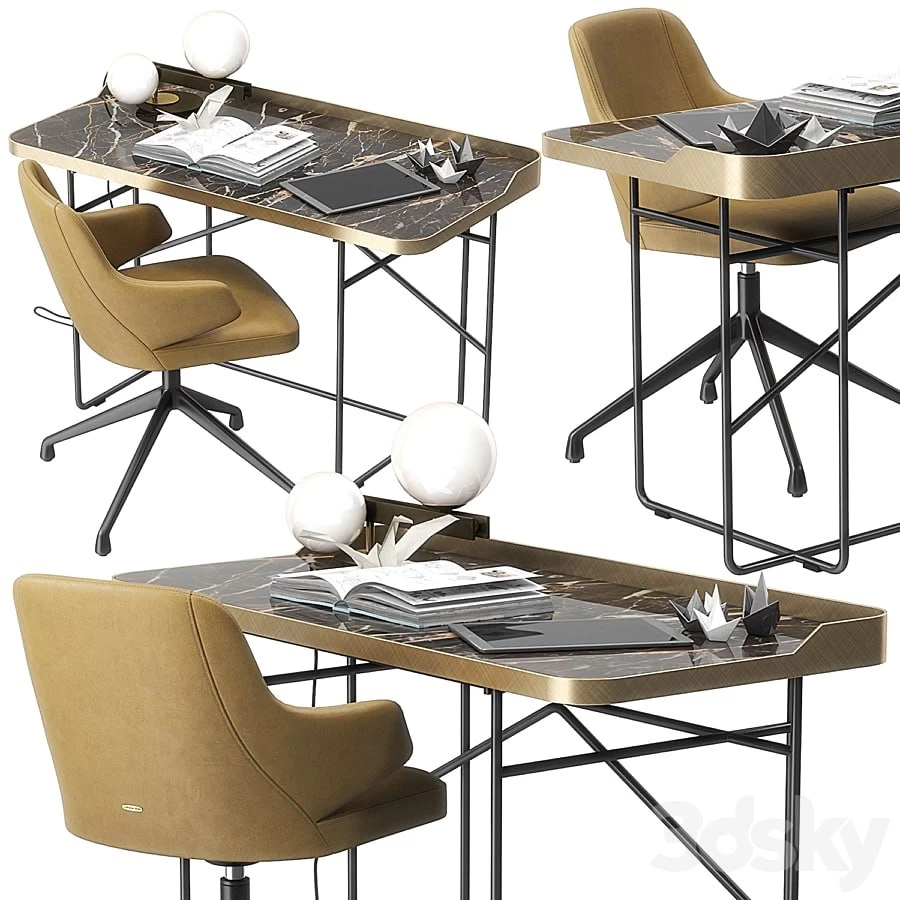 Wolf Keramik desk by Cattelan Italia Vray