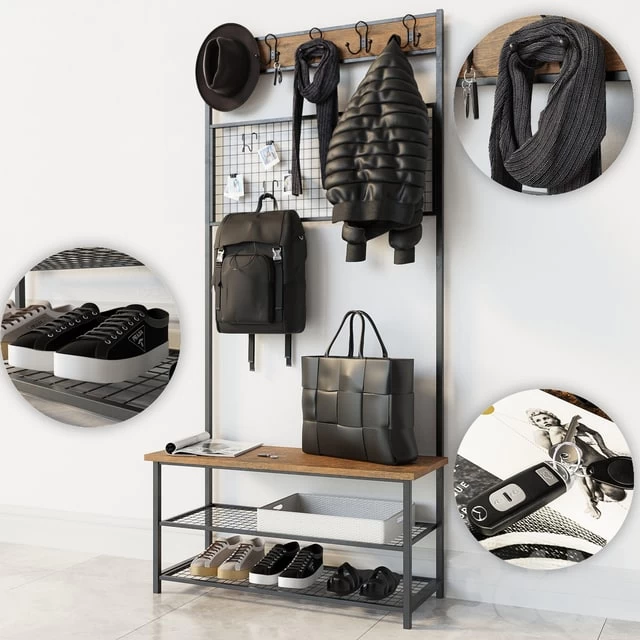 Прихожая Industrial Shoe Rack Bench