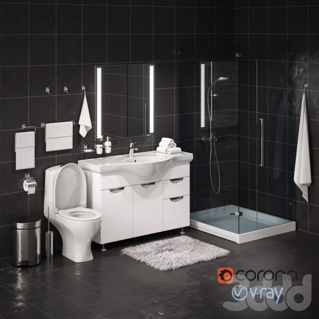 Набор сантехники и аксессуаров для санузла