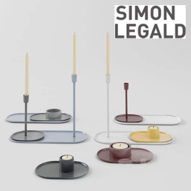 Candle holders by Simon Legald