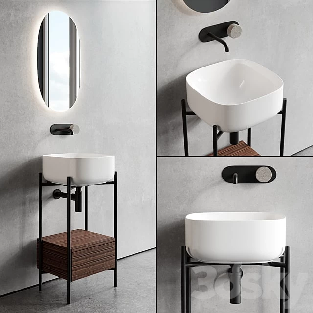 Scarabeo Ceramiche Diva Floor-standing Vanity Unit Set 1