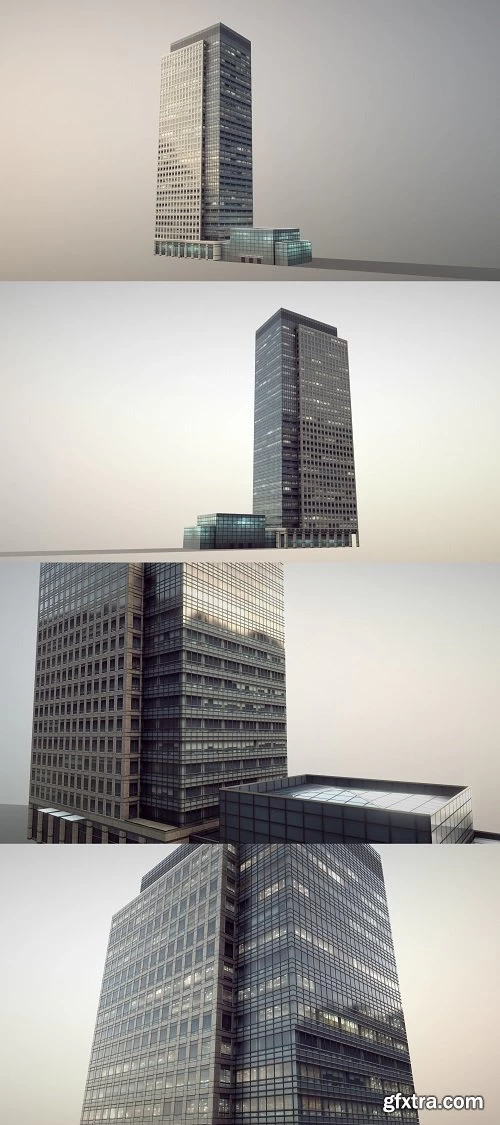 Bank Street Low-poly 3D model