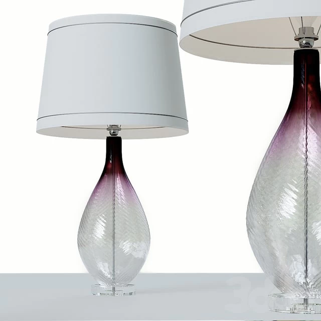 Modern Studio Art Glass Console Lamp