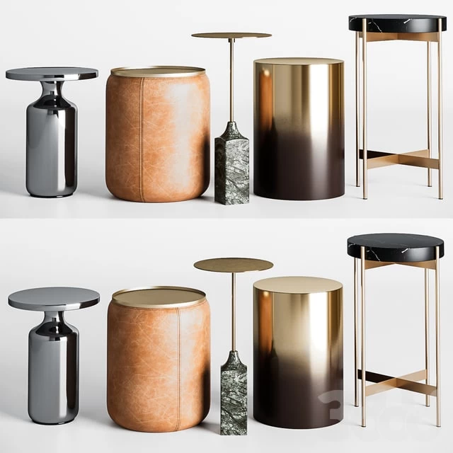 CB2 Side round tables set