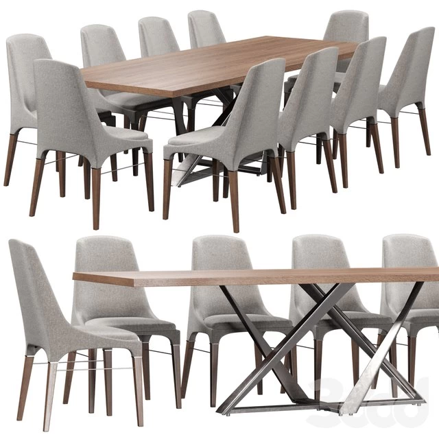 Chair Bontempi Kelly and table Millennium