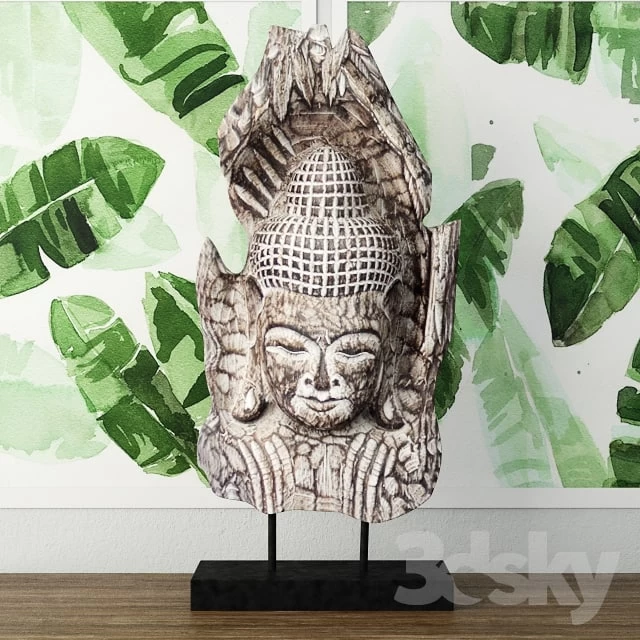 Albesia Wood Buddha Decoration