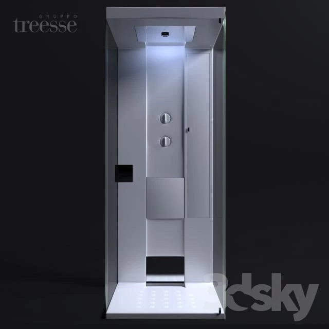treesse, shower room, idea Dimensions: 82 X 90 X 216