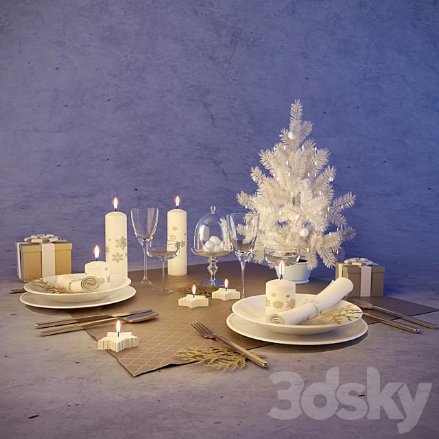 Christmas table setting