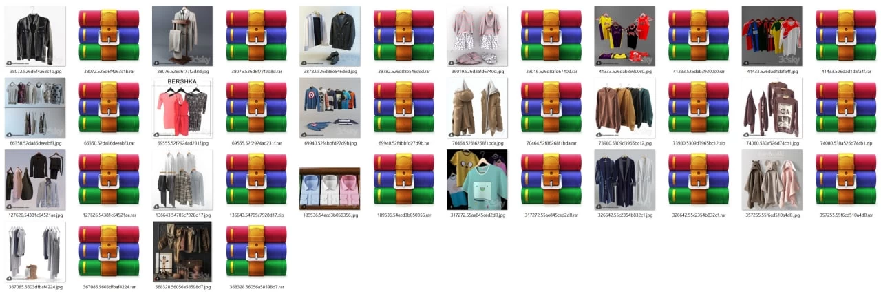 3dsky PRO Collection - Classified by Vol_24_Clothes