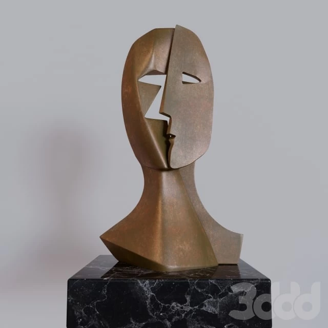 PABLO PICASSO BRONZE SCULPTURE MASK