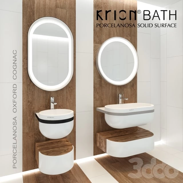 Rorcelanosa, Krion bath, Aro. Rorcelanosa, Oxford, Cognac.