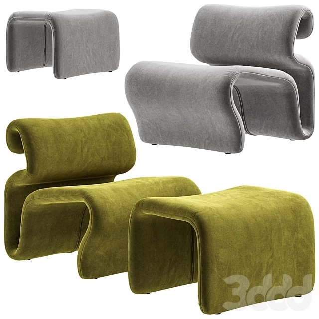 Artilleriet - Etcetera (Fabric Easy Chair and Footstool)