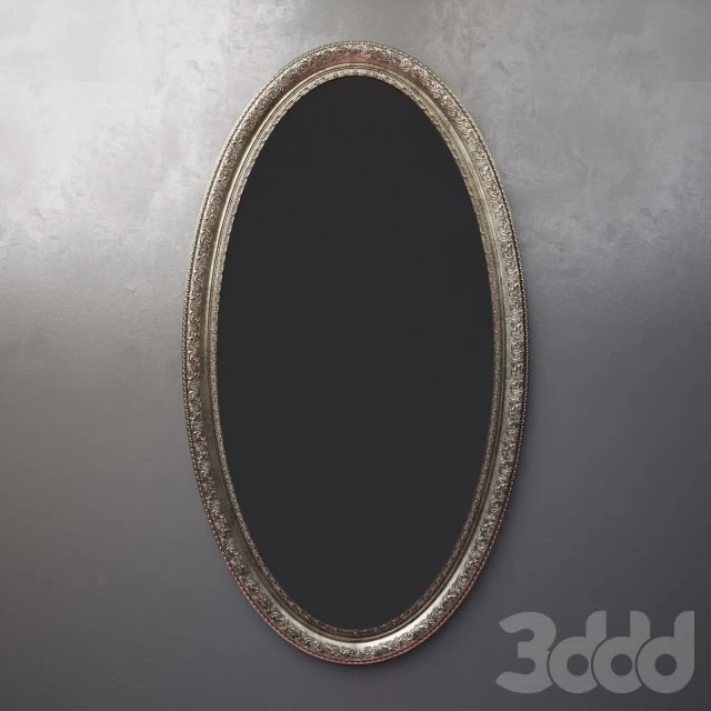 Oval mirror (baguette art. BR 1034-GLDR1)
