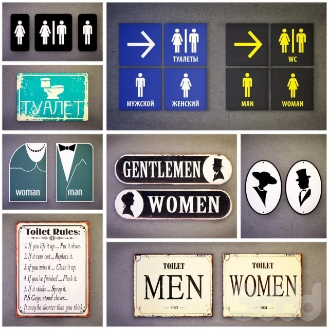 Tablets for bathrooms (65 pieces)