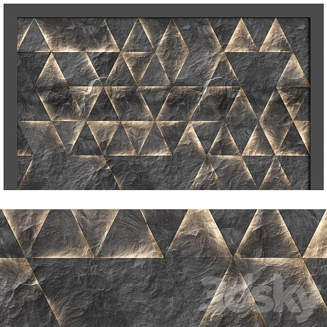 Backlit stone wall panel