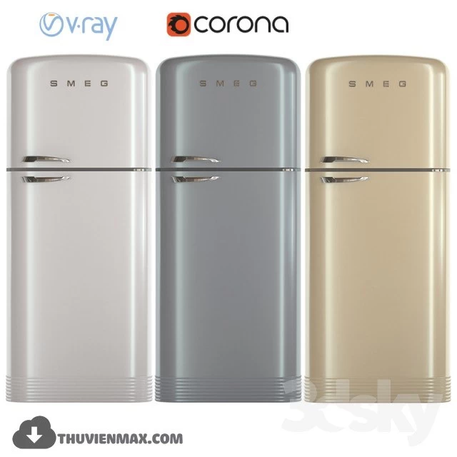 Pro 3DSky - Smeg Fridge Set