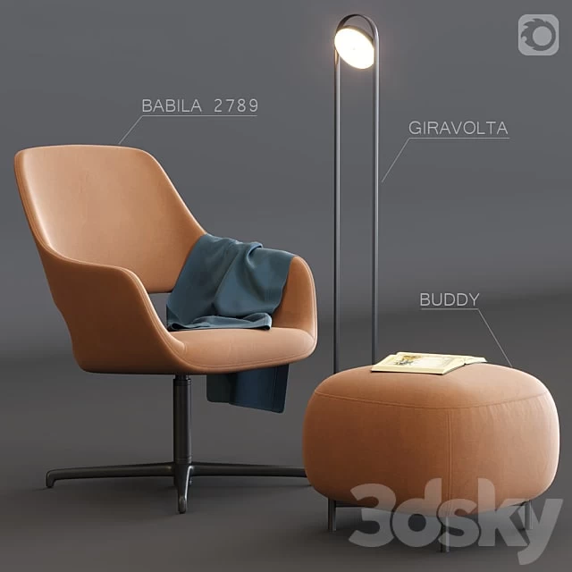 Armchair Babila 2789