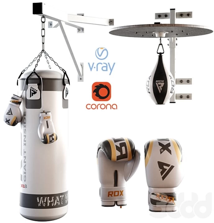 Set Punching bag and gloves from ROX_2
