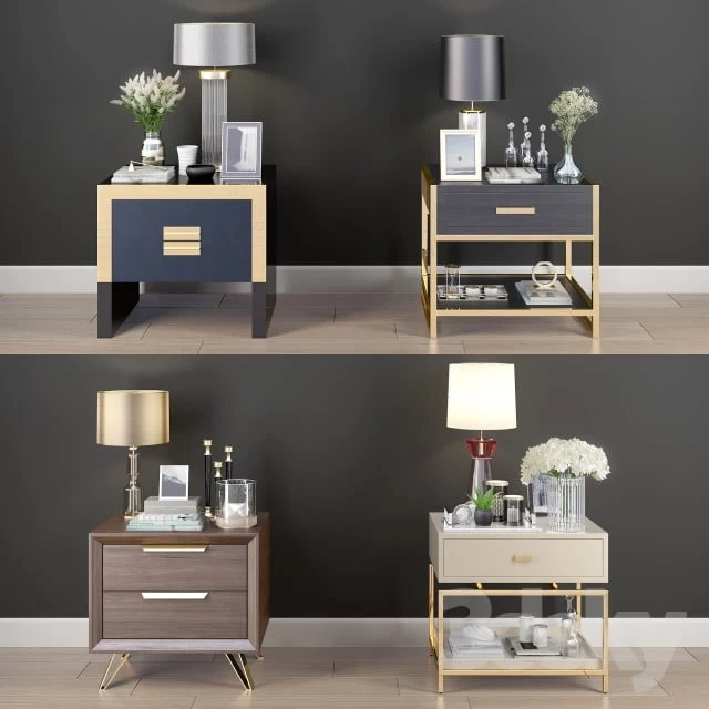 Nightstand Decorative Set01