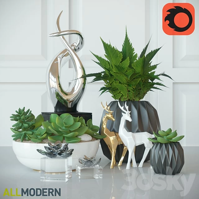 Modern decorative set