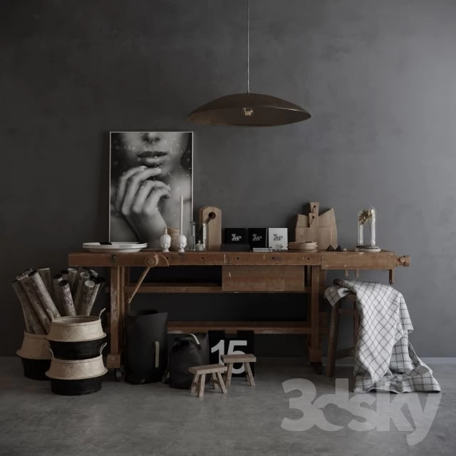 Decorative set Kamelonebutikken in the style of LOFT