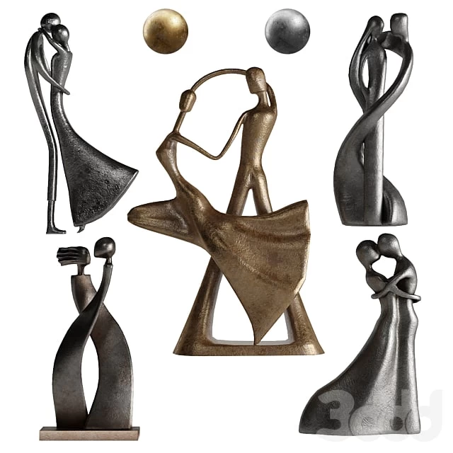 Human Abstract Sculptures 6 Love Position