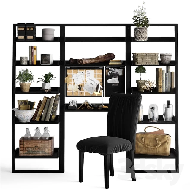 Shelving unit with working table