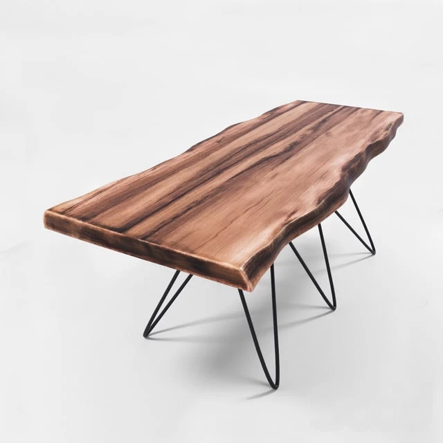 Solid wood table