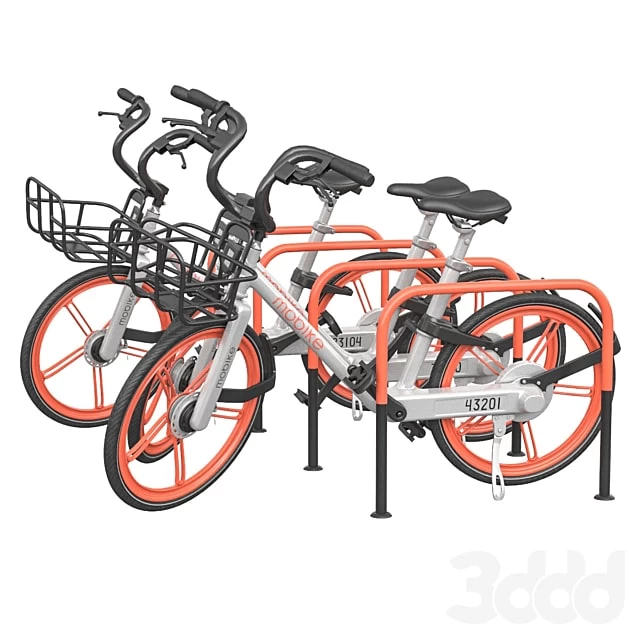 Bicycles in the parking area