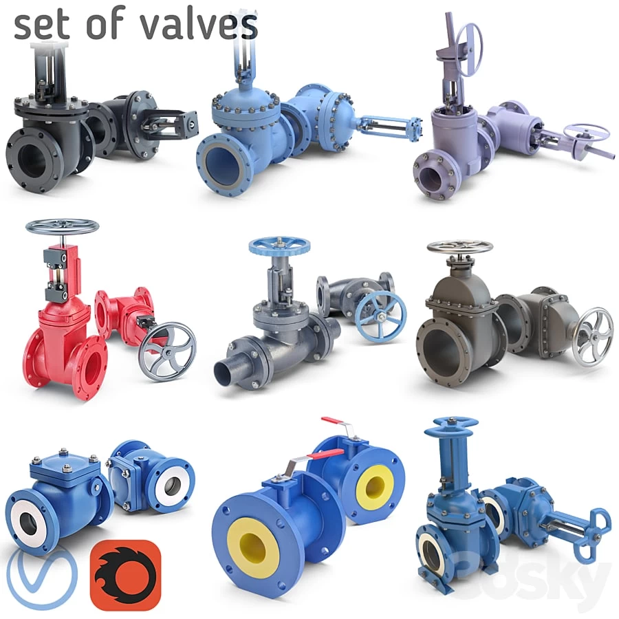 A set of valves