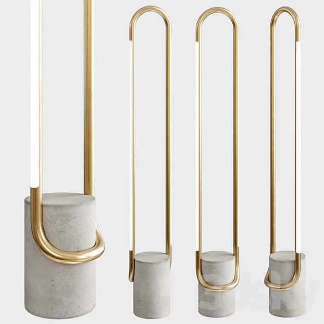 Beau Brass LED Floor Lamp