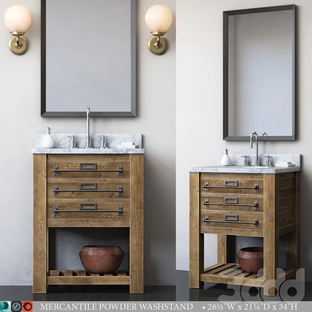 MERCANTILE POWDER WASHSTAND