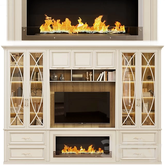 Neoclassical TV wall 002