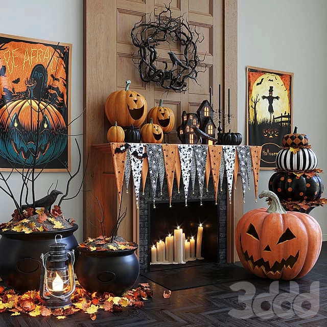 -Halloween decor set-