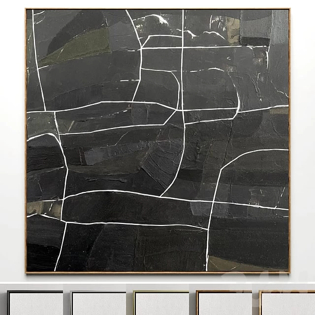 -Plaster two square photo frames 19-