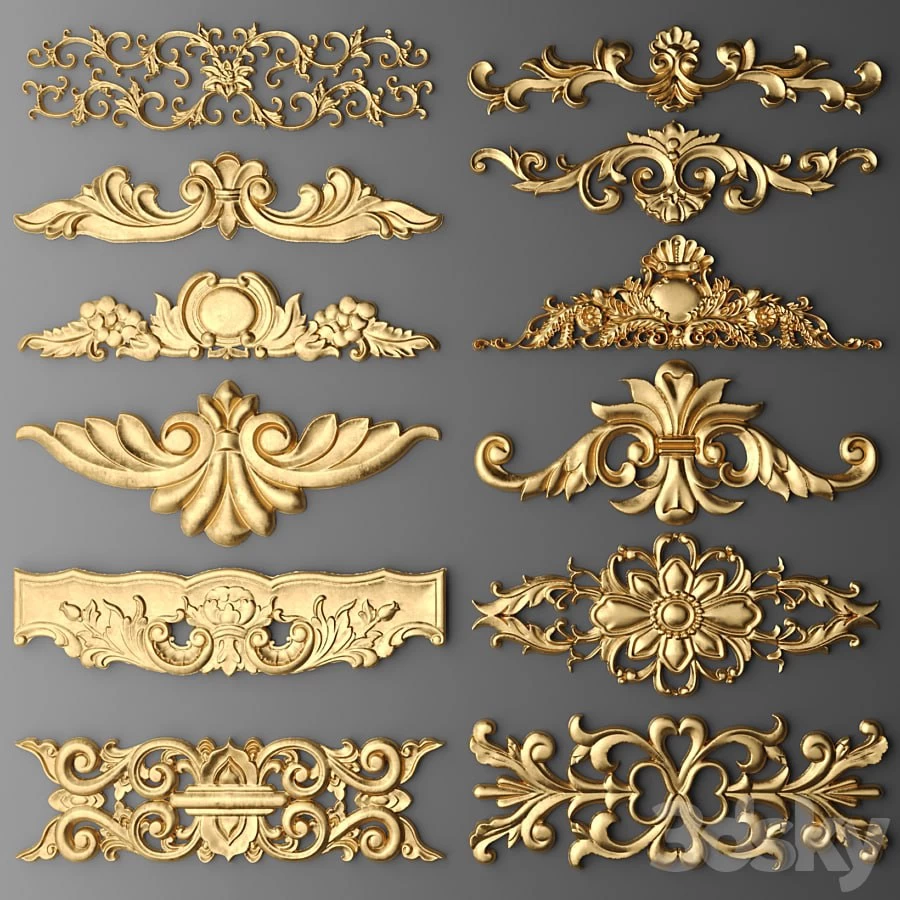 Set stucco decoration