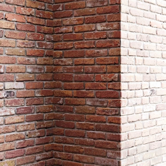 Brick texture Old red brick wall