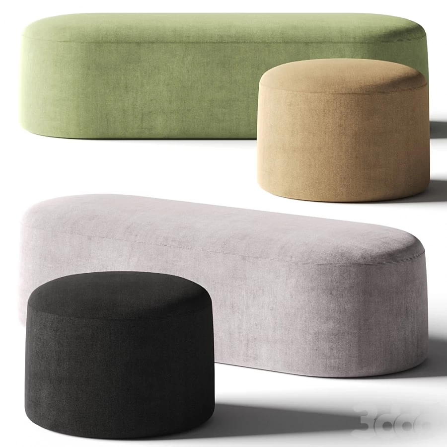 PlusHalle Proto Pouf & Bench