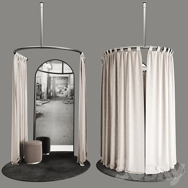 Fitting room for a clothing store