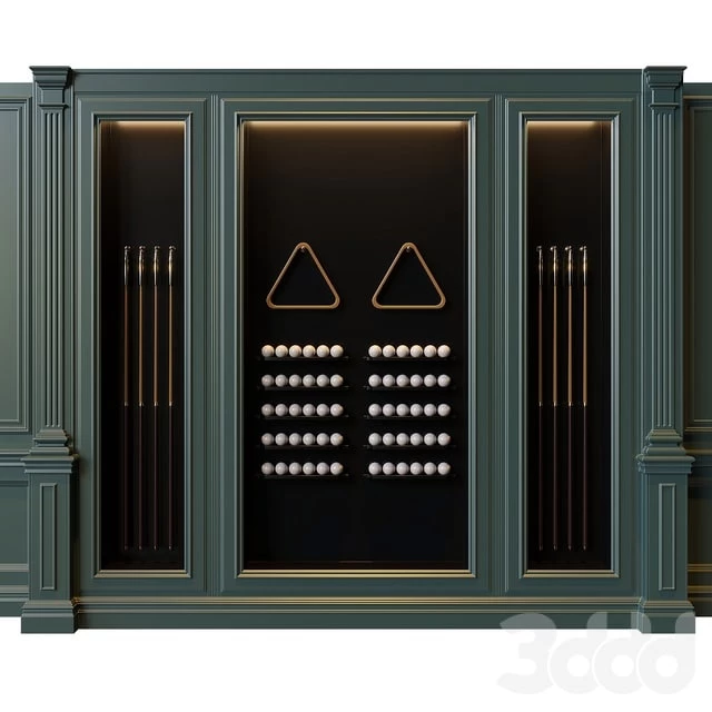 American style billiard cabinet