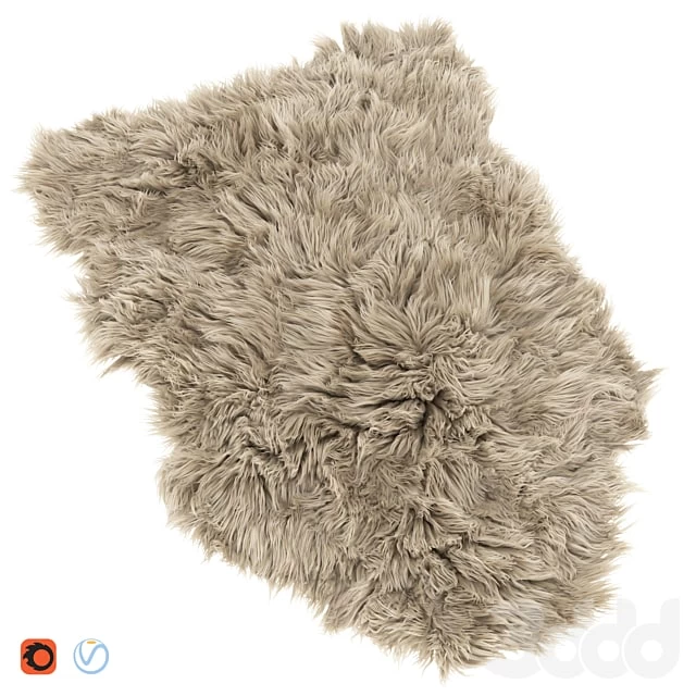 Frost Lux Fur Room Latte Rug