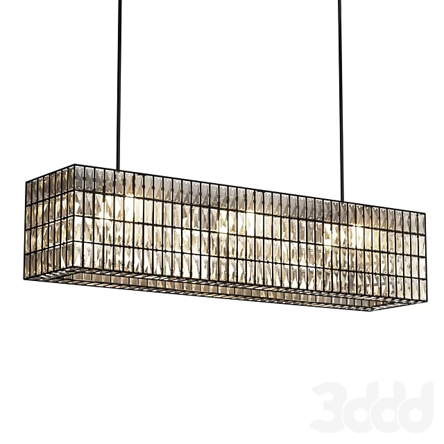 Adeline Crystal Rectangular Chandelier Pottery Barn