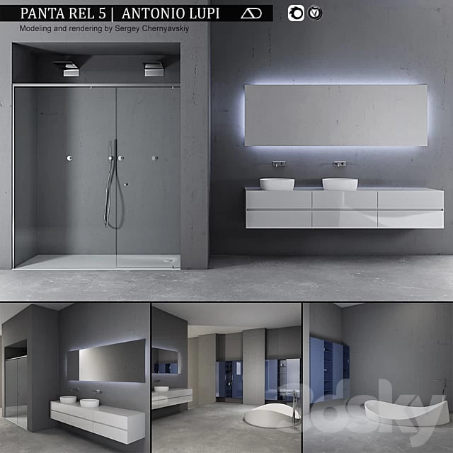 Bathroom furniture set Panta Rel 5