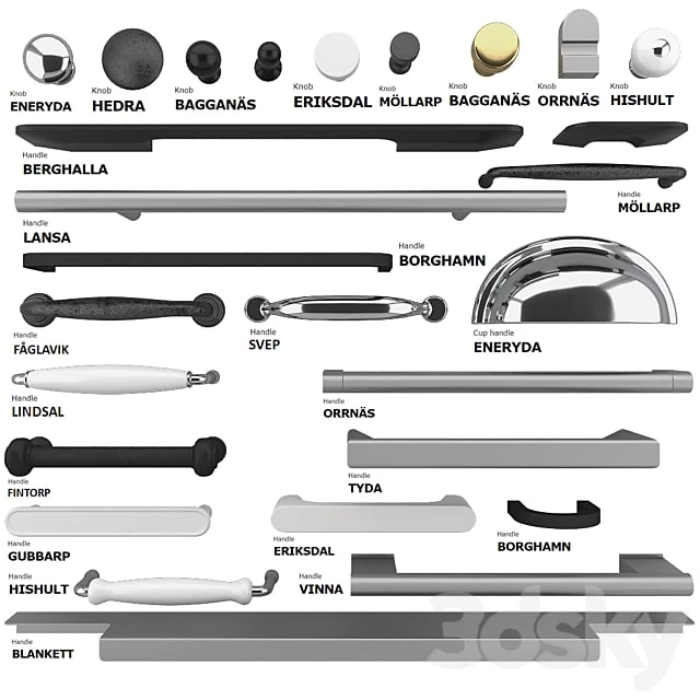 IKEA door knobs and handles
