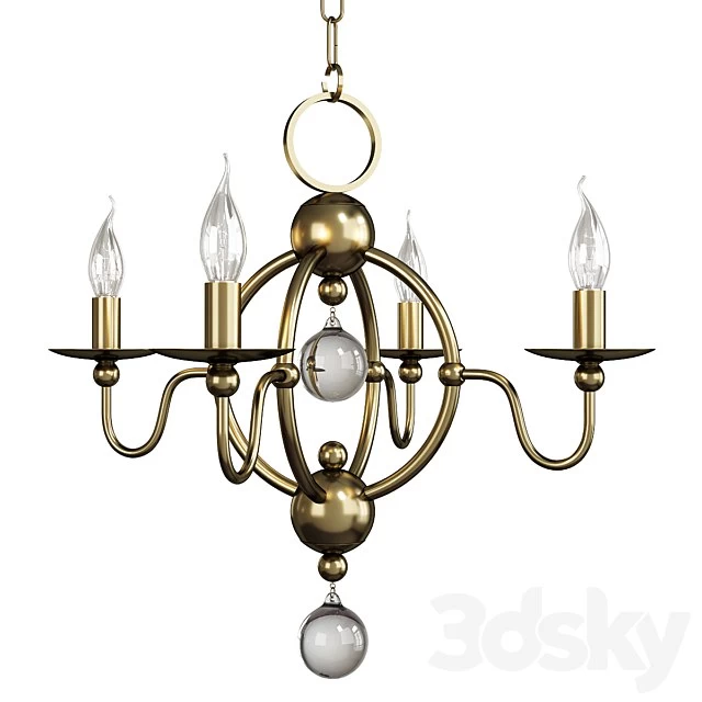Quatrefoil chandelier